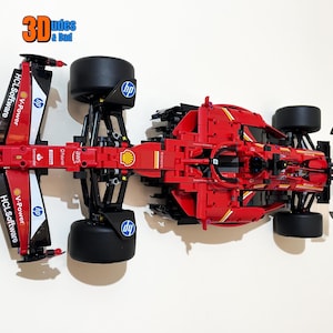 Wall Mount Bracket (horizontal) for LEGO Technic Ferrari SF-24 F1 car (set 42207)