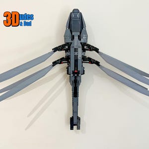 Wall Mount Bracket for LEGO Icons Dune Atreides Royal Ornithopter (set 10327) - 3D printed