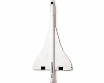 Wall Mount Bracket for LEGO Icons Concorde (set 10318) | Bespoke 3D Printed Black Plastic Display Hook