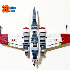 Soporte de montaje en pared para el caza estelar LEGO Star Wars ARC-170 (set 75402) - impreso en 3D