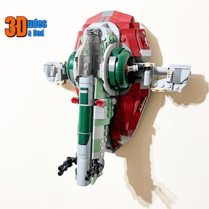 Wall Mount Bracket for LEGO Star Wars Boba Fett&#39;s Starship (set 75312) - 3D printed