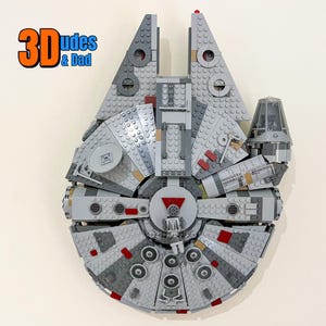 Wall Mount Bracket for LEGO Star Wars Millennium Falcon (set 75257) - 3D printed