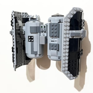 Wall Mount Bracket for LEGO Star Wars TIE Bomber (set 75347) | Bespoke 3D Printed Grey Plastic Display Hook