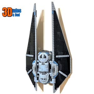 Wall Mount Bracket for LEGO Star Wars TIE Striker (set 75154) - 3D printed
