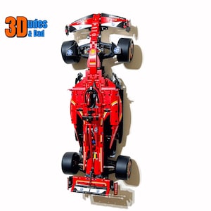 Wall Mount Bracket (vertical) for LEGO Technic Ferrari SF-24 F1 car (set 42207)