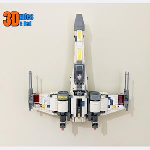 Wall Mount Bracket for LEGO Star Wars X-Wing Starfighter (set 75218) - 3D printed