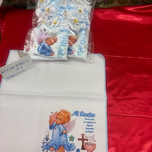 Recuerdo de Bautizo Servilletas de Tela