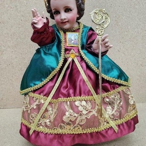 Vestido de Niño Dios San Benito Baby Jesus-jurk St Benito