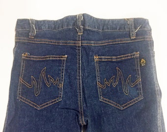 PLEASURE SWELL JEANS, maat 9/10 US, deadstock jeans, vintage jaren 90 Los Angeles, coole hippe vintage denim, rechte pijpen, jeans met hoge taille