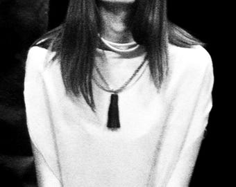 KETTE Quaste Halskette - luxuriös, verwandelnd, unisex