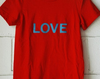 all WE NEED is LOVE. love tee, unisex, hand made, any color text