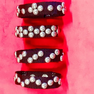 CAT-EYE NAILHEAD vegan cuff, updated vegan cuff, new designs, pile them up, cool and rock n roll