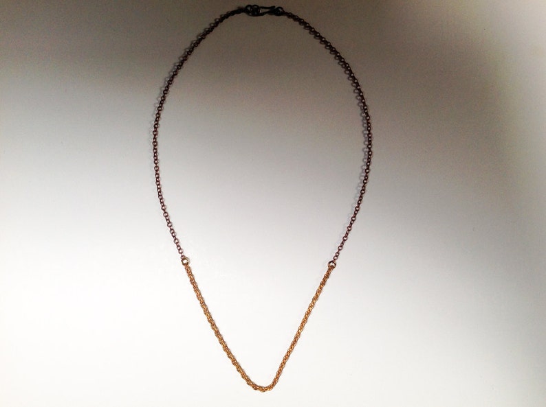 THE MINIMALIST, cool necklace, everyday necklace, unisex neclace, 16 inch or 32 inch versions image 6