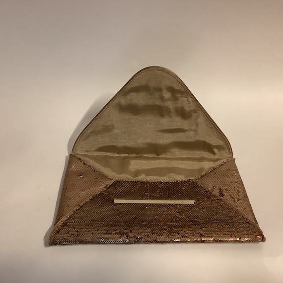 GOLD SEQUINED Clutch by BCBG with built in wallet… - image 5