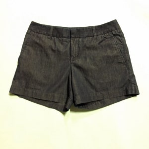 BANANA REPUBLIC DENIM Shorts, Dark Blue Denim, Side Pockets, Back Pockets, Flat front, 100 Percent Cotton, Well Made Classic Denim Shorts