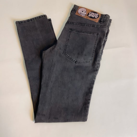 CHEAP MONDAY JEANS, Unisex, Dark Gray, Size 33/32, Deadstock CHEAP MONDAY JEANS, Unisex, Dark Gray, Size 33/32, Deadstock