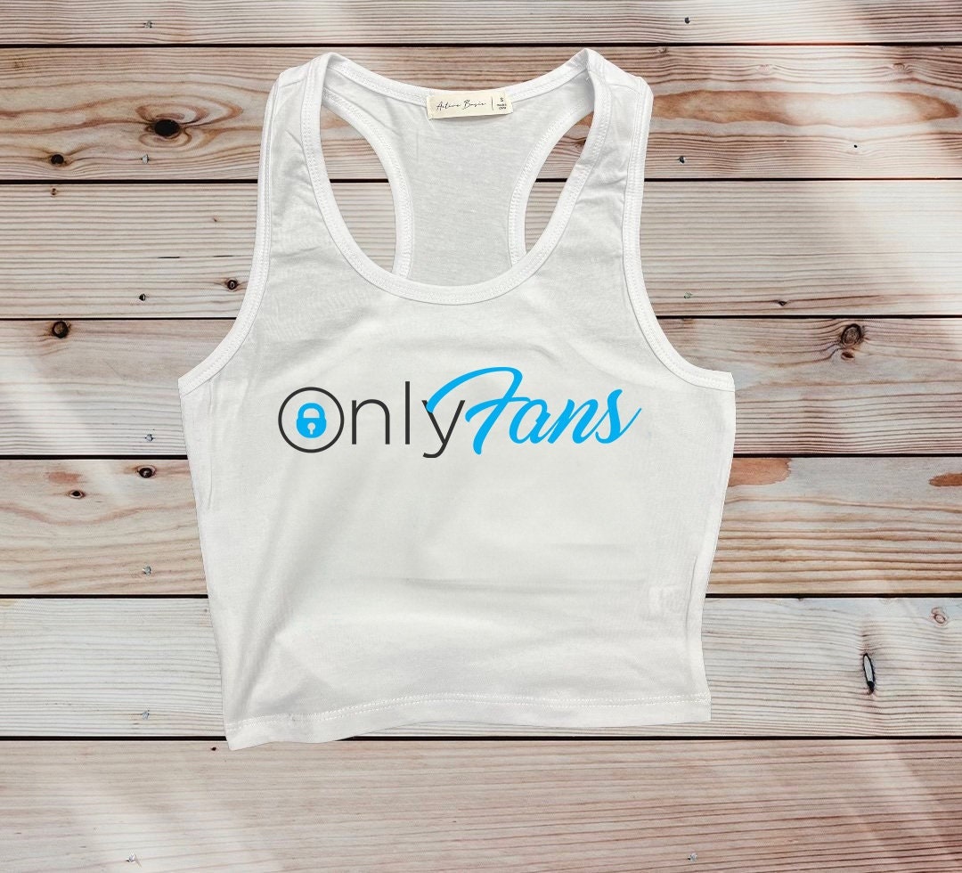 OnlyFans Racerback Ribbed Tank Top - Soft Cotton Scoop Neck With Embroidered Logo