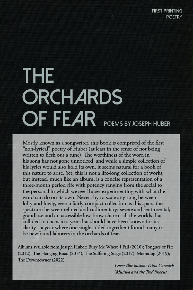 The Orchards of Fear Digital Download Poetry Book image 2