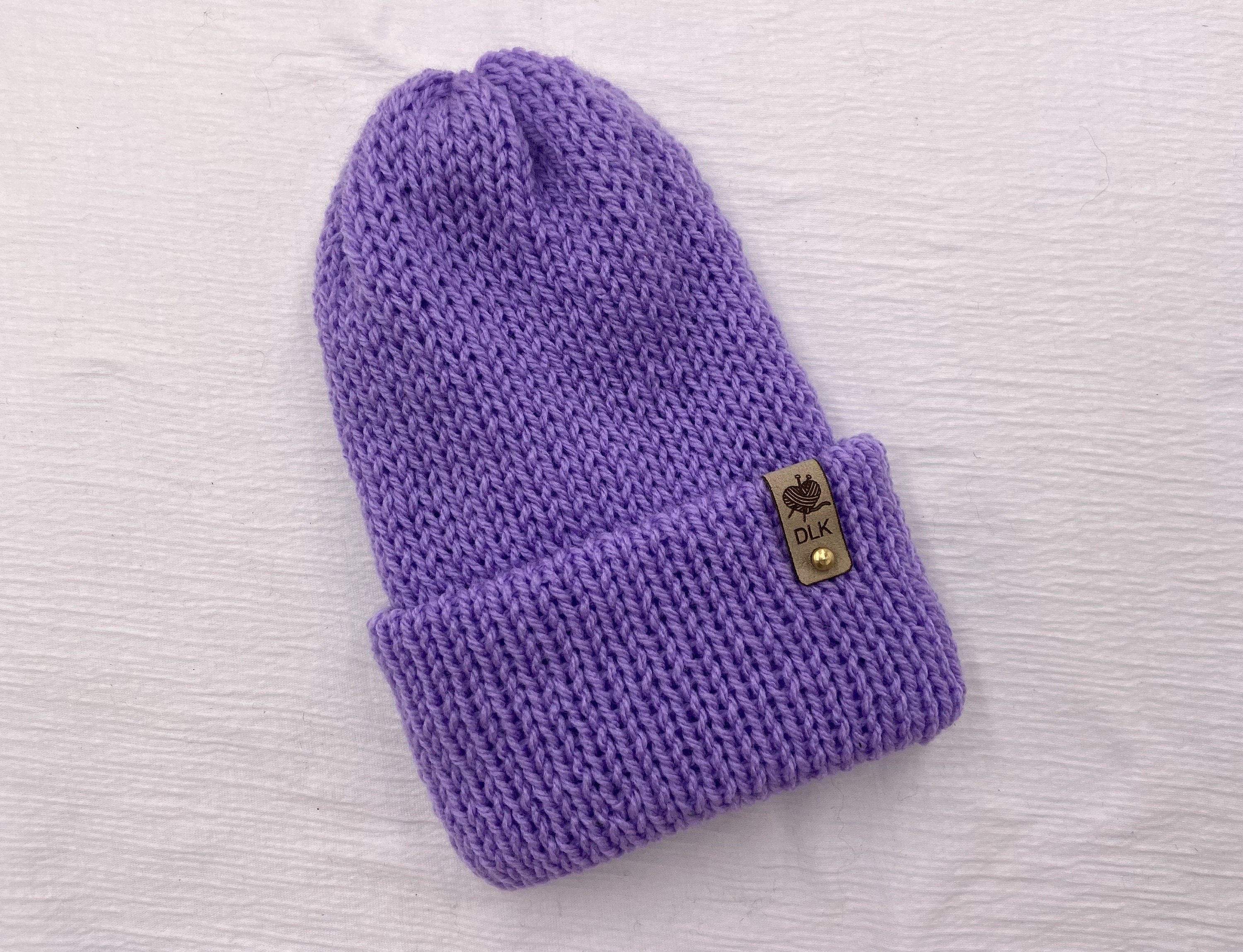 Lavender Winter Hat - Etsy