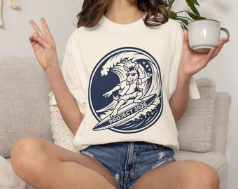 Surfing the Blue Wave | Democrat Project 2026 T-shirt | Retake Congress, Vote Blue, Donkey Surfer Vibes, Positive Vibes