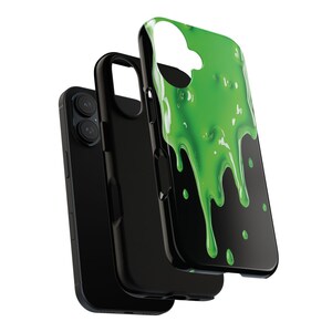 Grönt slime-skal till din nya Samsung Galaxy S26 | Roligt telefonskal, 3D-effekt, Halloween-present, gegga, snor-telefonskal bild 13