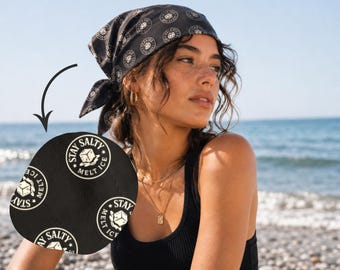 Stay Salty Melt ICE bandana - cotton twill | Anti Fascist political protest accessory for women | Abolish ICE original artist
