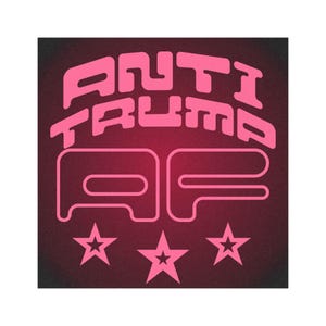 Bold Anti-Trump Car Magnets, Anti Trump AF, Feminist Protest, Magnetic Sticker, Gift for Her, Political Statement Magnet, Liberal
