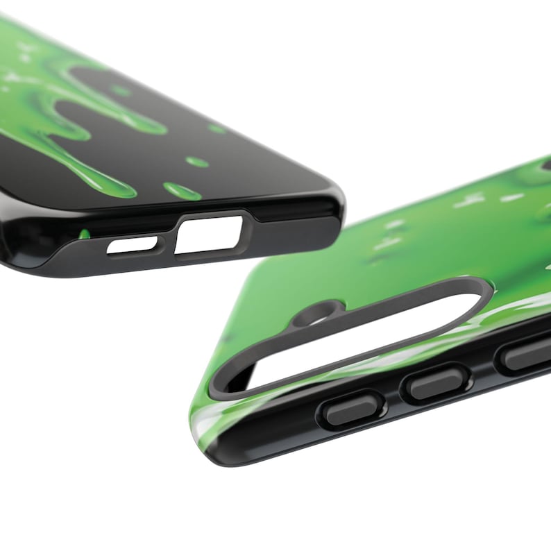 Grönt slime-skal till din nya Samsung Galaxy S26 | Roligt telefonskal, 3D-effekt, Halloween-present, gegga, snor-telefonskal bild 17