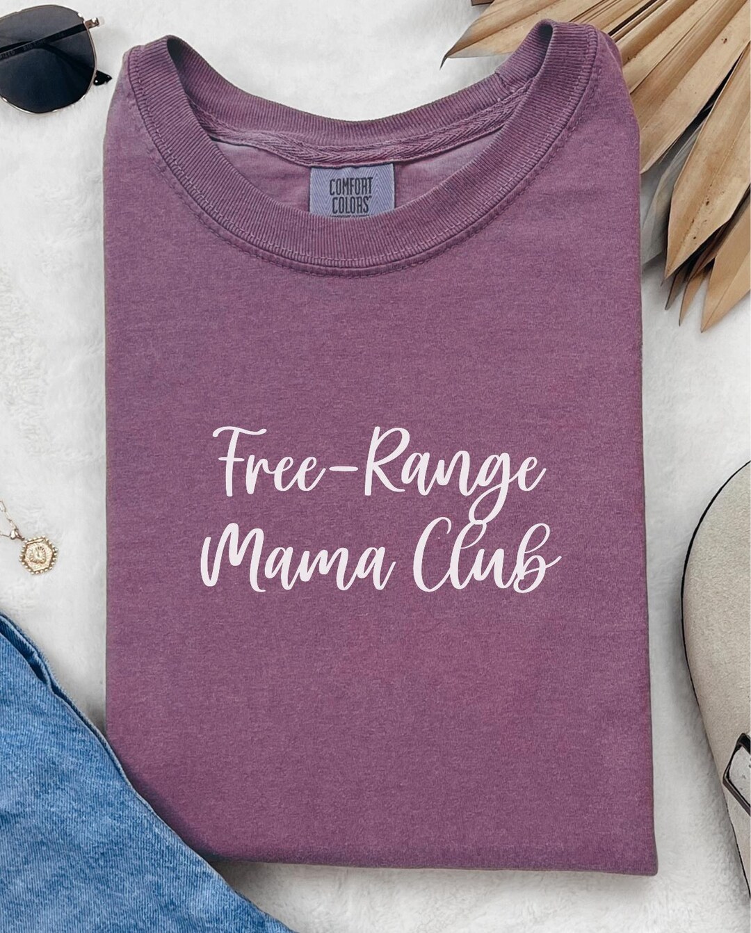 Mama Rang Comfort Colors® Free Range Mama Club Shirt, Crunchy Mom Life, Gentle ...