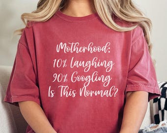 Comfort Colors Funny Motherhood Shirt, Is This Normal, Relatable Parenting Tee, Mom Life Shirt, New Mom Humor, Gentle Parenting, Toddler Mom