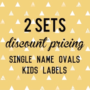 Lot de 60 - Stickers personnalisés pour fournitures scolaires - Étiquettes pour enfants OVALES avec un nom - Kit de garderie, Autocollants personnalisés pour la rentrée, Agenda