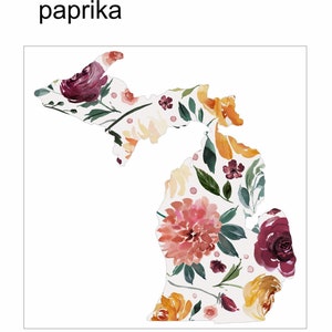 Paprika Floral Michigan Ornament Stocking stuffer image 3