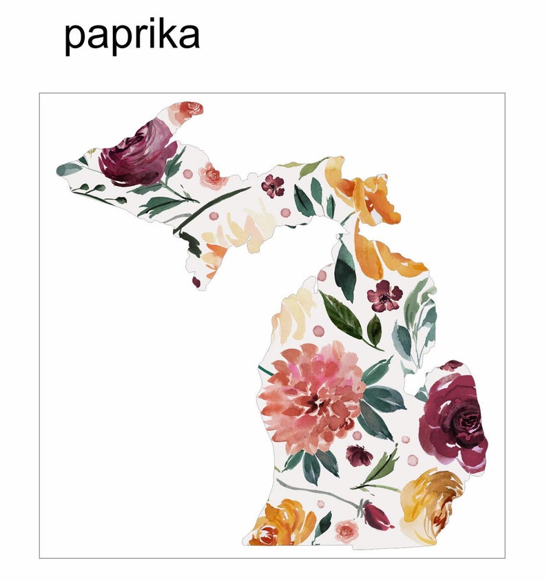 Paprika Floral Michigan Ornament Stocking stuffer image 3