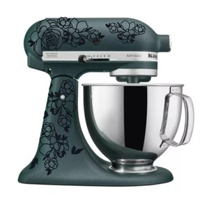 MIXER DECALS for kitchen aid mixer | mixer tattoo | mixer accessories | floral decal