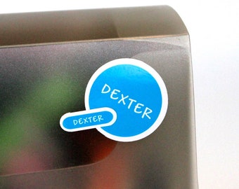 Waterproof Name Labels, Daycare Set, Oval & Circle Vinyl Stickers