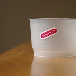 School Name Stickers - Ovals - 30 qty - Personalized Kids Labels for Daycare - Custom - Made to Order