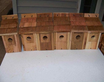 shingled bluebird houses (10 pack)