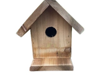 4 CEDAR BLUEBIRD HOUSES with round hole