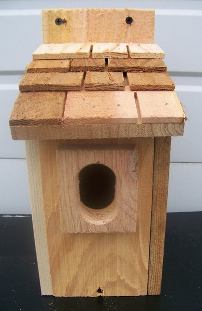 3 Bluebird Houses Nest With Cedar Shake Roof and Peterson Oval - Etsy