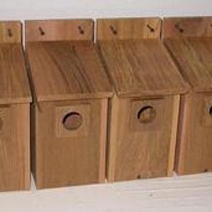 12 CEDAR BLUEBIRD BIRDHOUSES .. free shipping... Bild 3