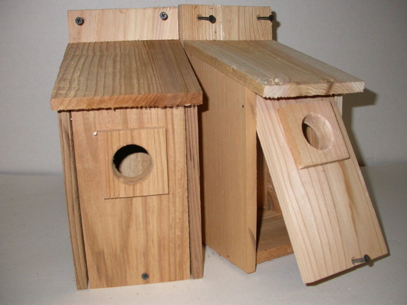 12 WESTERN BLUEBIRD BIRD HOUSES NEST..HOLE SIZE 1 9/16free shipping
