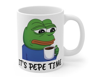 Pepe's Coffee Hour: It's Pepe Time Mug