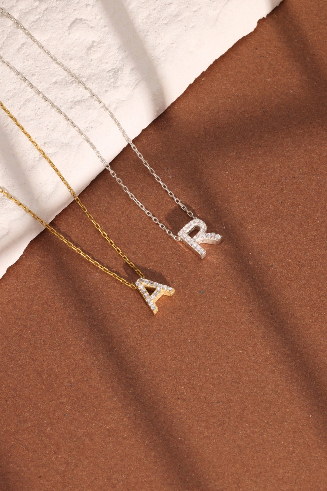 Elegant Gold Letter Initial Necklace