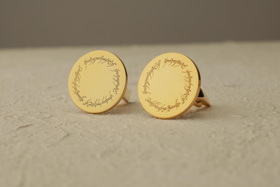 Lord of the Rings Cufflinks – Perfect for Tolkien Fans, These Iconic Cufflinks Bring the Magic of Middle-earth to Your Wardrobe. Gift