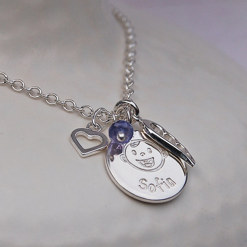 mummy necklace silver