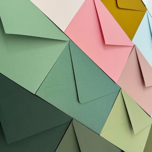 Buste di carta B6 per inviti di nozze, buoni regalo, carta da 140 g/m², fatte a mano, autoadesive, vari colori