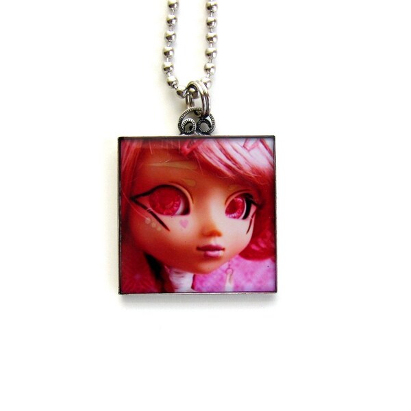 Zombuki Valley - Pullip Doll - Square Photo Pendant Necklace