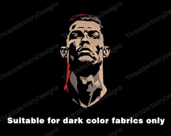 CR7 Trending Embroidery Design Football Embroidery File Soccer Embroidery Ronaldo Design Football PES Machine Embroidery Football Designs