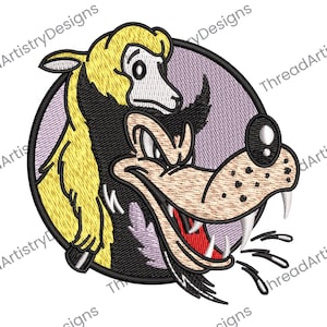 Big Bad Wolf Embroidery Design, Hoodwinked Tee, Cartoon Tee, 3 Sizes, Instant Download