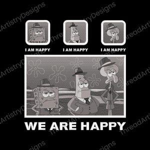 2 versions 3 Sizes, Spongebob Embroidery File Spongebob pattern Embrodery Starfish Embroidery Patrick Star File Squidward Bordado Crabby EMB